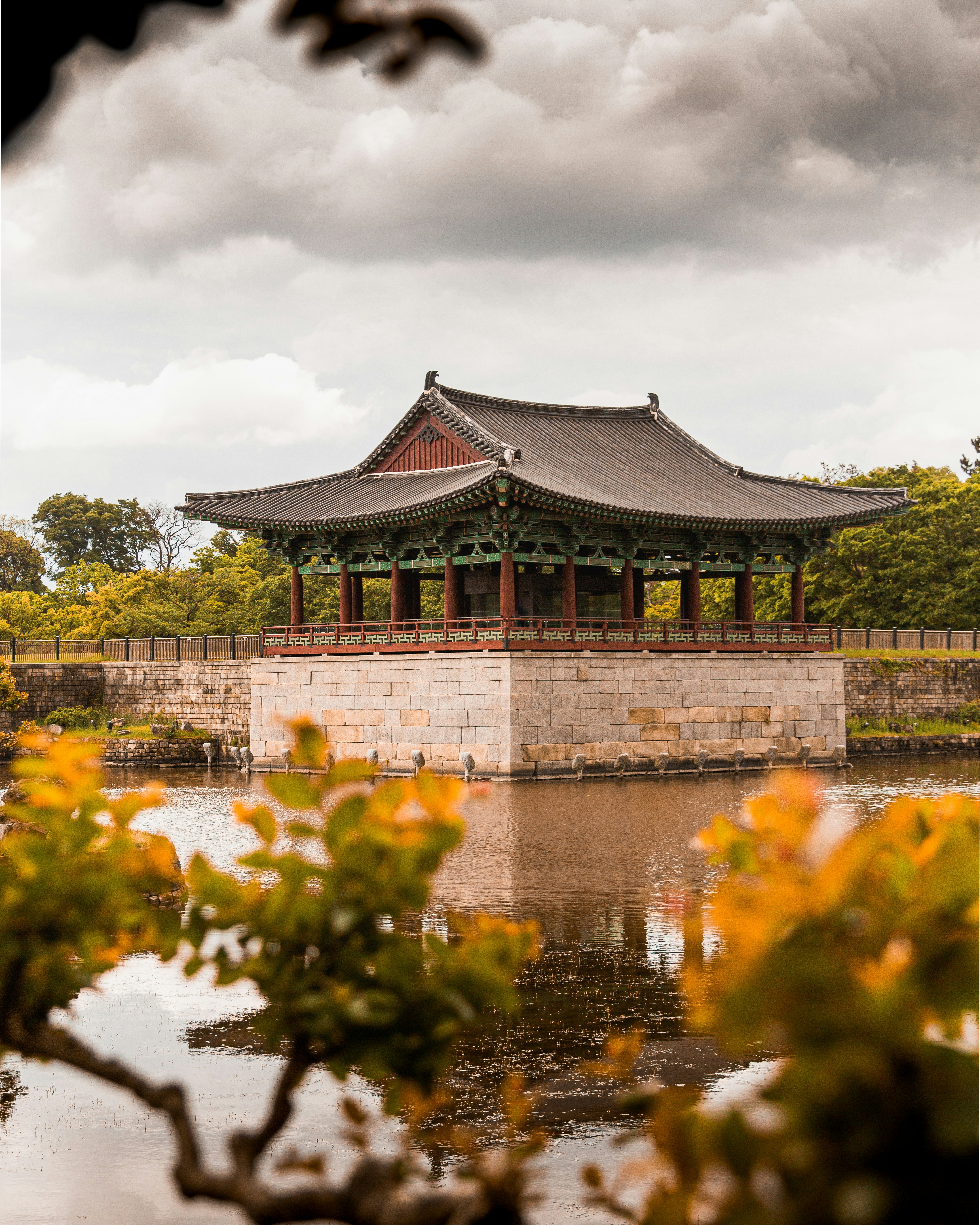 UNESCO heritage sites and ancient tumuli in Gyeongju, South Korea